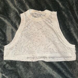 Lululemon cropped tank top.